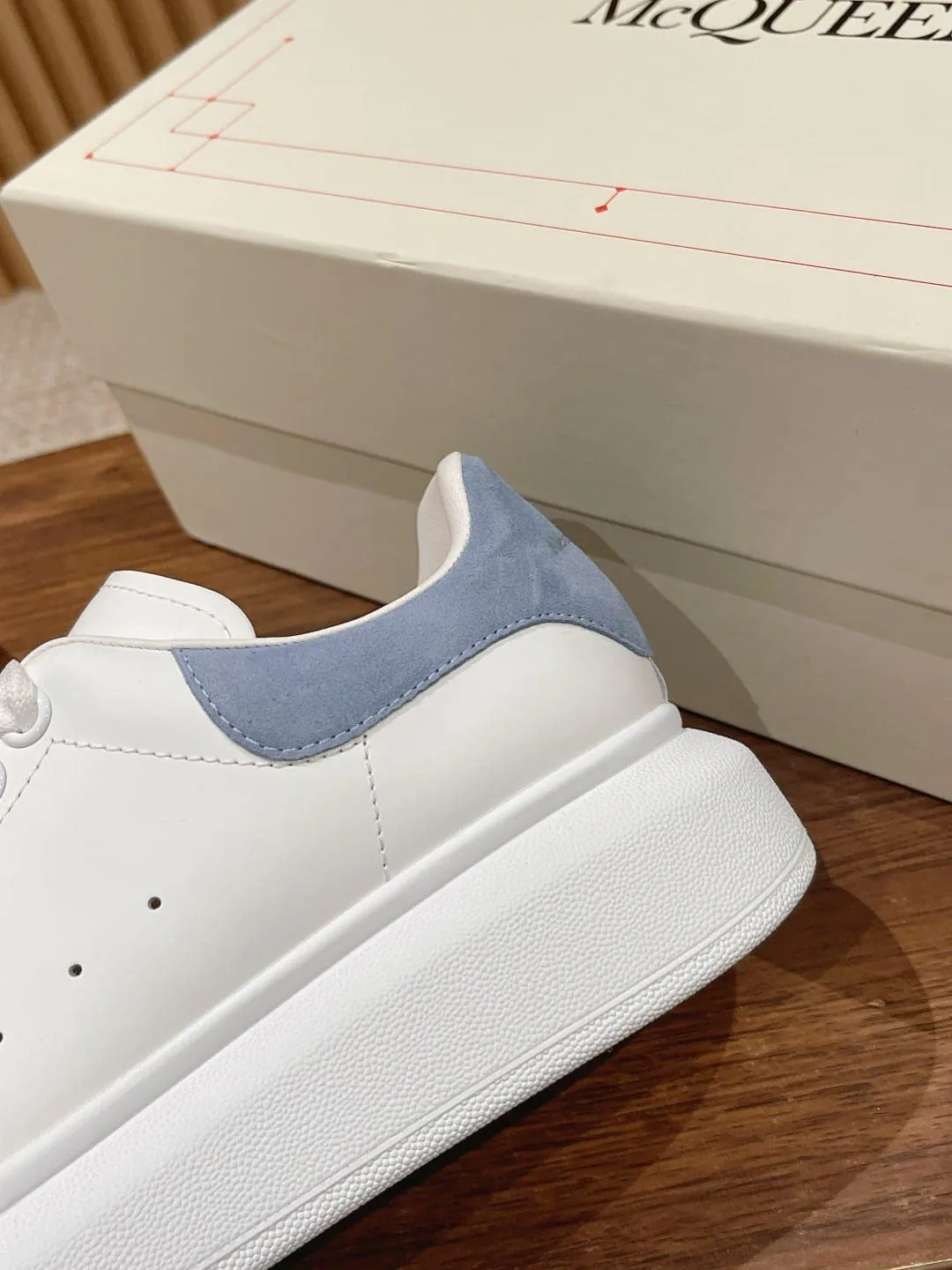 Oversized Leather Sneaker in Blue product thumbnail view 4
