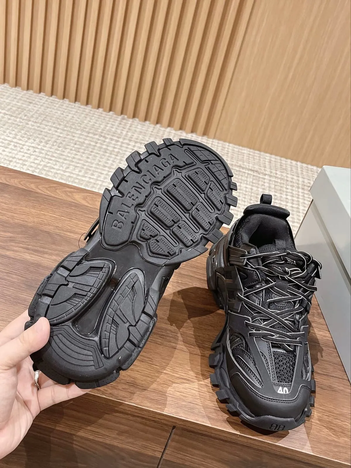 Balenciaga Runner Sneaker 3.5 in Black product thumbnail view 6
