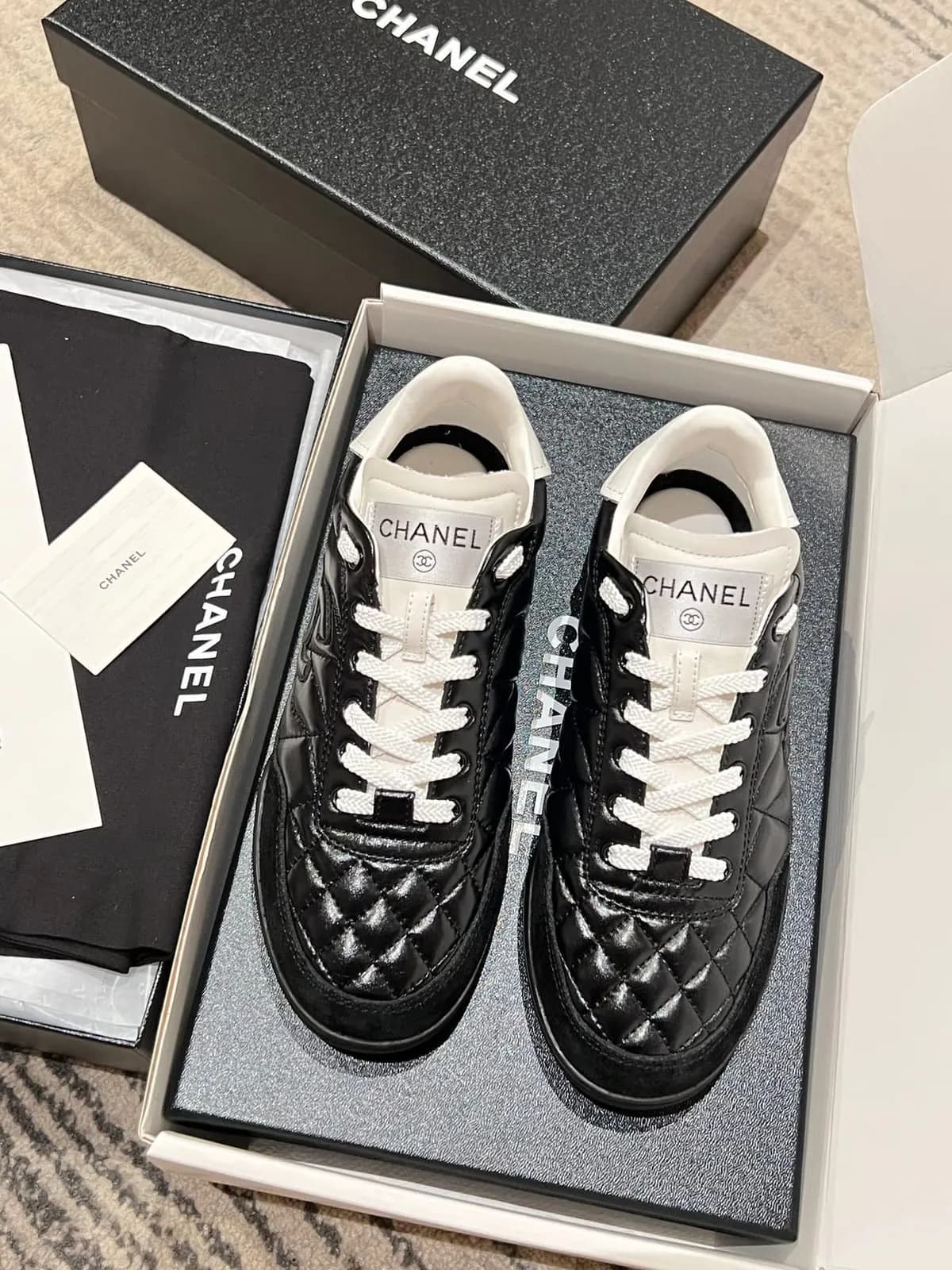 Chanel Sneaker in Black product thumbnail view 3