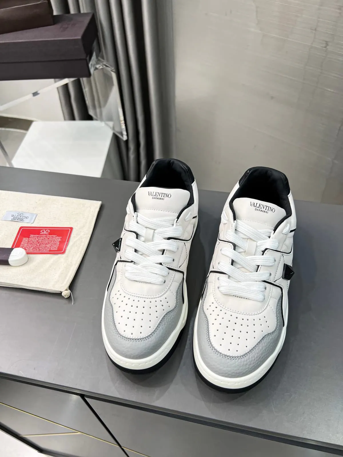 One Stud Sneaker in Grey product thumbnail view 2